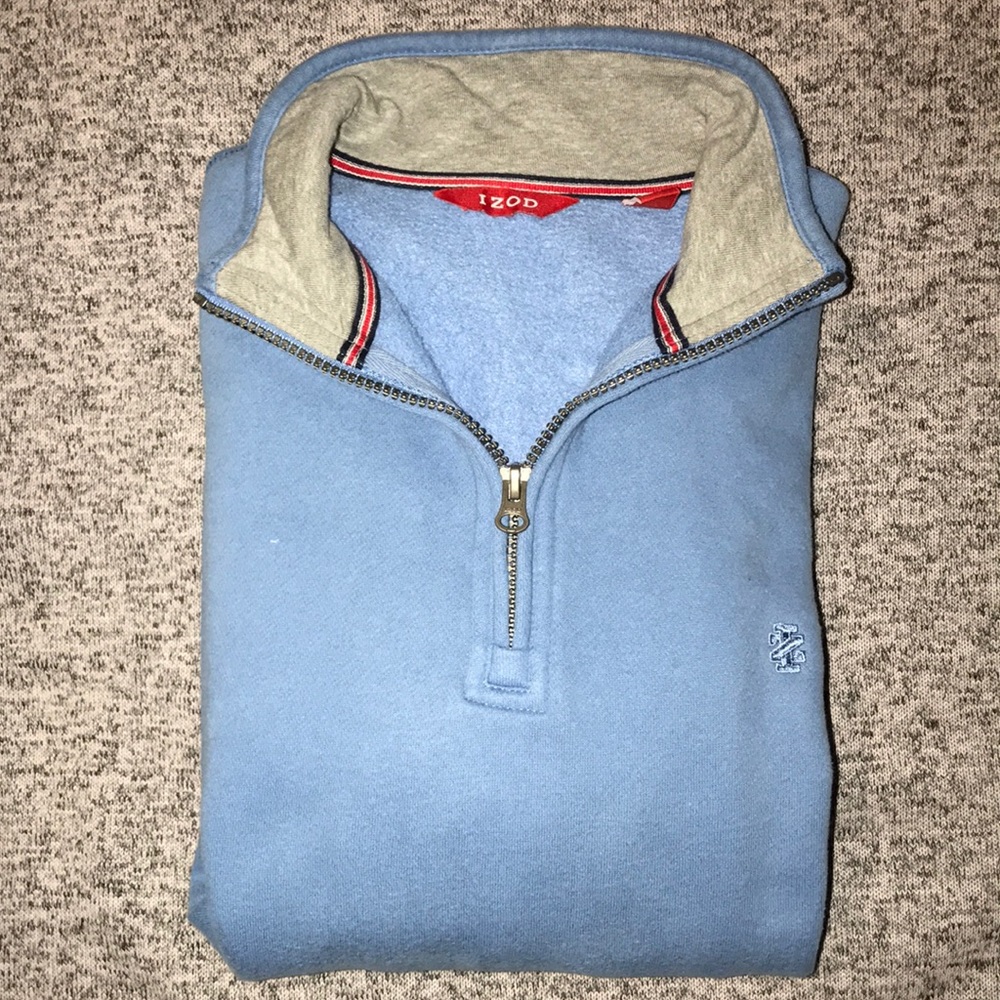 Men’s Izod Blue 1/4 Zip Shirt